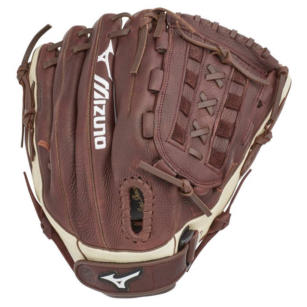 Mizuno Franchise Series Slowpitch 12.5" Férfi Kesztyű Kávé/Titán PRC145269